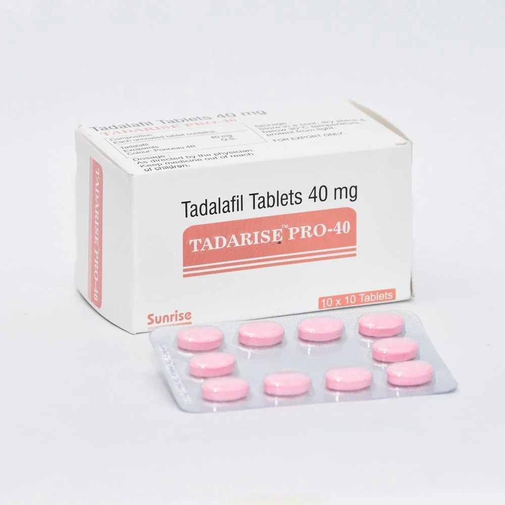 Tadarise Pro 40 mg for Erectile Dysfunction Relief
